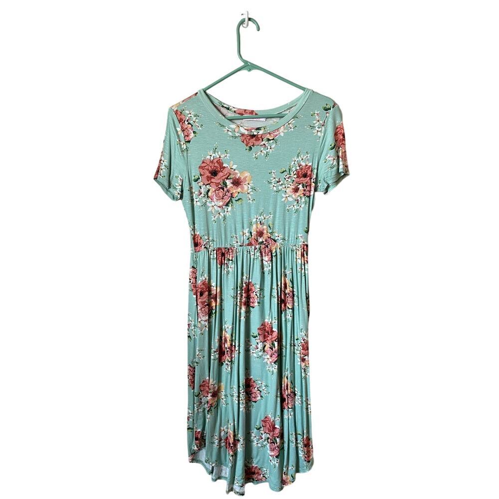 Neesee's Dresses Boutique Floral Midi Dress- medium